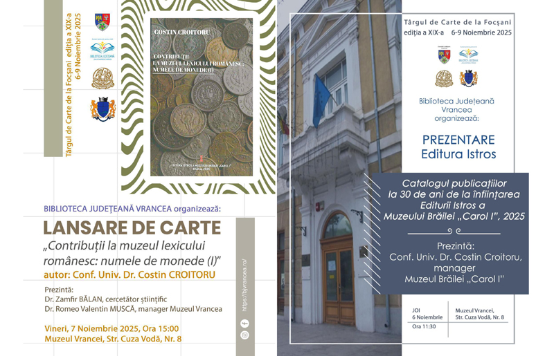 Târgul de Carte de la Focșani aduce lansări și expoziții editoriale diverse