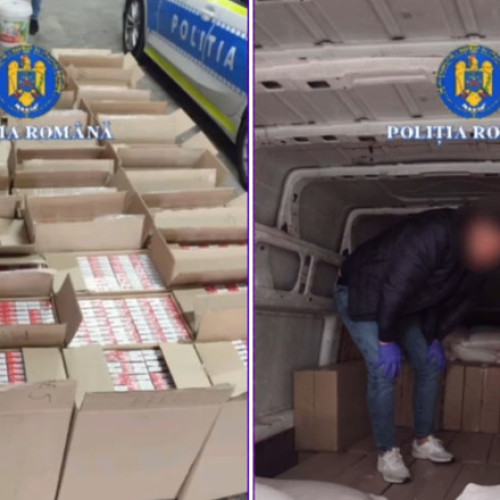 Peste 400.000 de țigarete de contrabandă, descoperite într-un autovehicul în Dolj