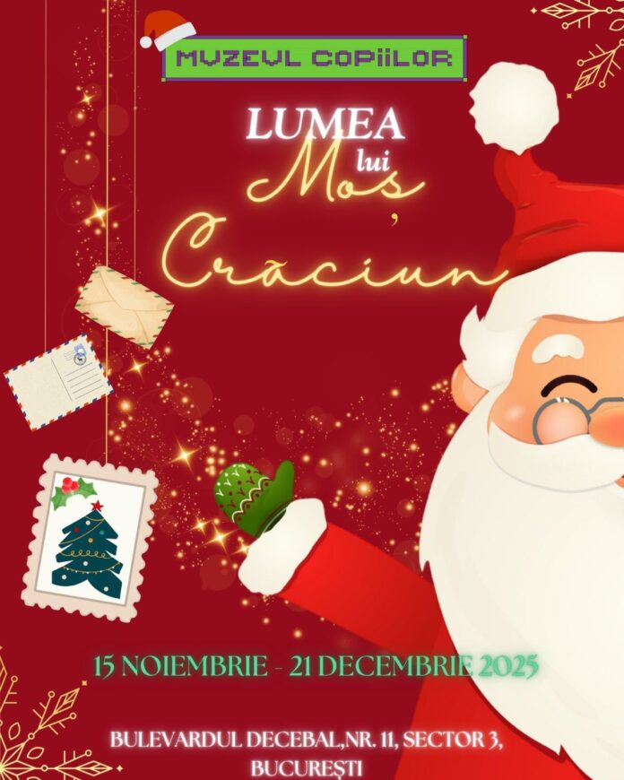 Moș Crăciun și elfii vin la Muzeul Copiilor cu activități tematice