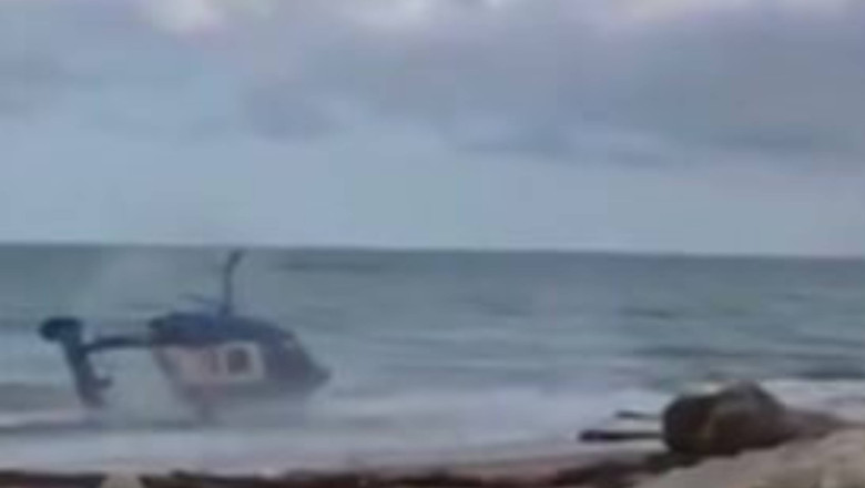 Video Momentul în care un elicopter se lovește de o stâncă înainte de a se prăbuși, în Daghestan: cinci oameni au murit