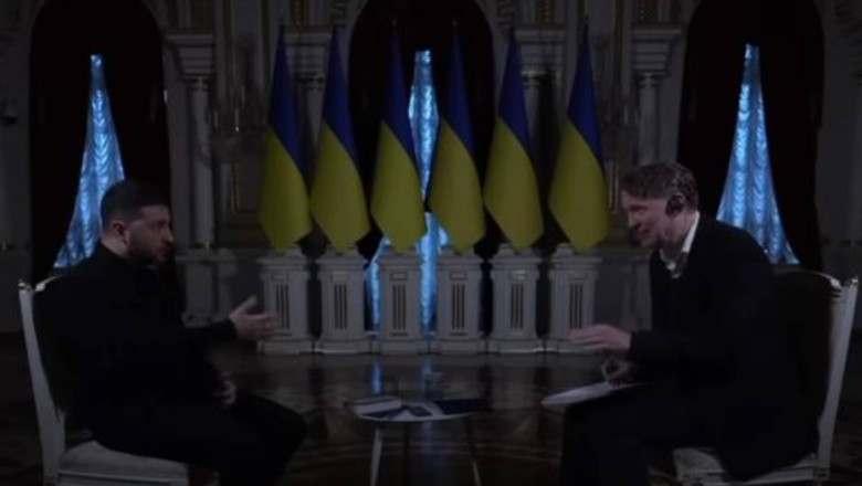 Zelenski întrerupt de o pană de curent în timpul interviului la Palatul Mariinski
