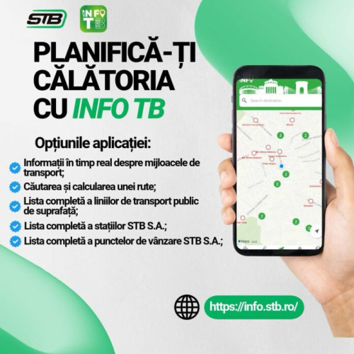 Tot mai mulți bucureșteni folosesc aplicația InfoTB pentru transportul public