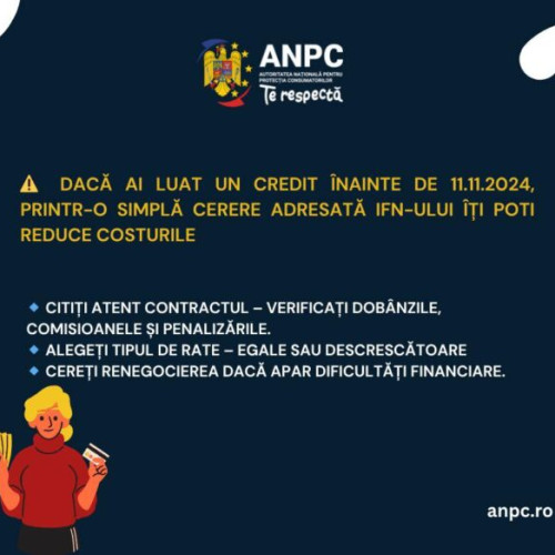 ANPC a aplicat amenzi de peste 1,4 milioane lei unor instituții financiare nebancare