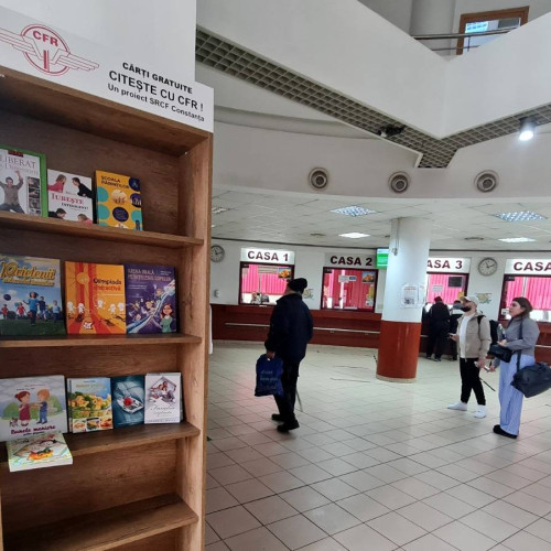 Călătorii din Gara Constanța pot accesa cărți actuale despre sănătate și familie