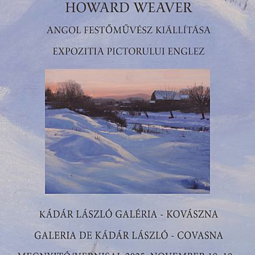 Howard Weaver, artist britanic, expune la Galeria de artă „Kádár László” din Covasna