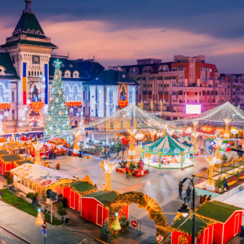 Târgul de Crăciun din Craiova inaugurează o ediție inspirată de „Spărgătorul de nuci”