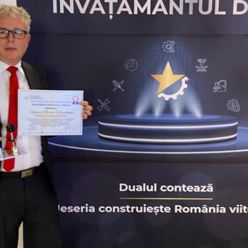Profesorul Robert Harabagiu, premiat pentru contribuția în învățământul dual la Gala din Timișoara