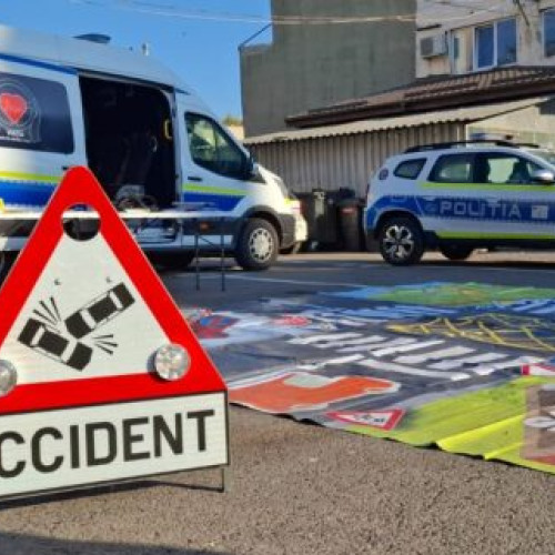 Trei persoane rănite într-un accident pe DN4 lângă Popești-Leordeni