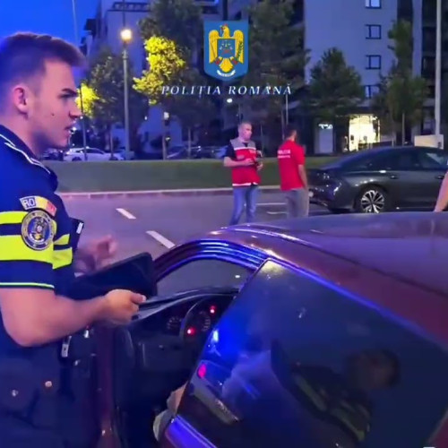 Razie a polițiștilor din Brașov cu amenzi de 80.000 de lei pentru încălcări rutiere