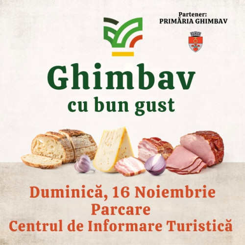 Ghimbav organizează târgul „Ghimbav cu bun gust” cu produse tradiționale locale