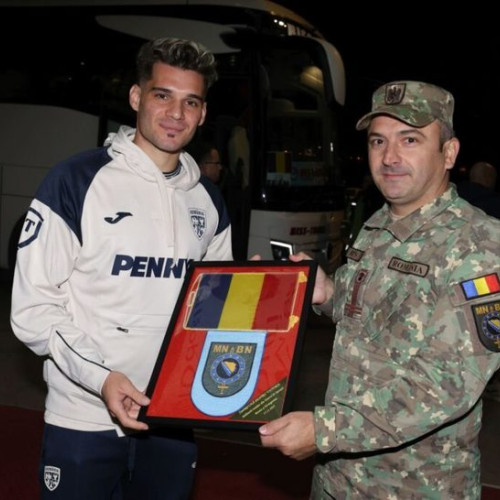 Militarii români în misiune în Bosnia le-au transmis un mesaj jucătorilor naționalei