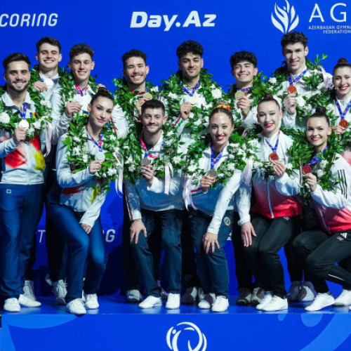 România a câștigat cinci medalii la Campionatele Europene de gimnastică aerobică