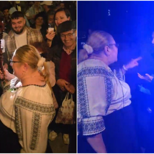 Petrecerea Dianei Șoșoacă oprită de polițiști lângă Ambasada Ucrainei