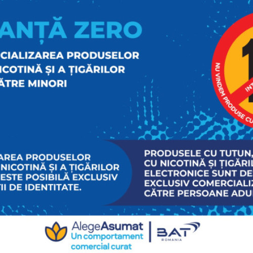 BAT România lansează campania națională de prevenire a accesului minorilor la produse din tutun și nicotină
