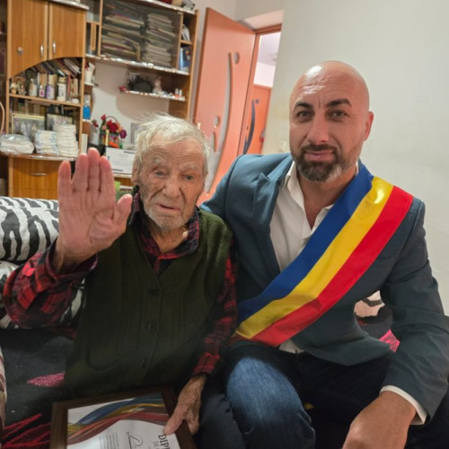 Veteranul Petre Nițu din Ștefăneștii de Jos, onorat de comunitate pentru curajul său