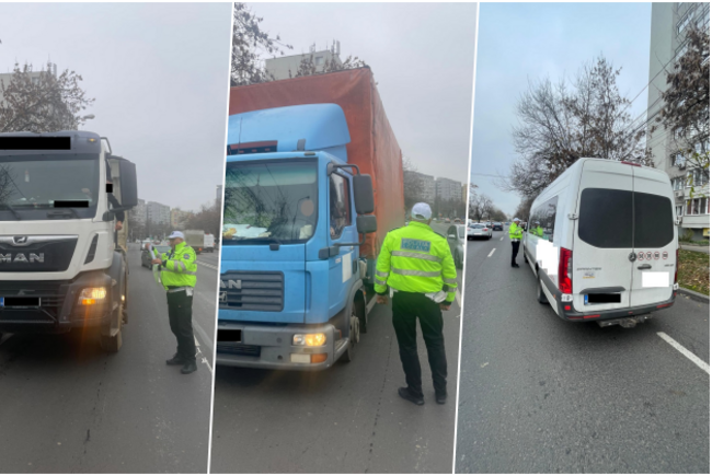 Poliția locală din Timișoara sancționează șoferii de vehicule de mare tonaj