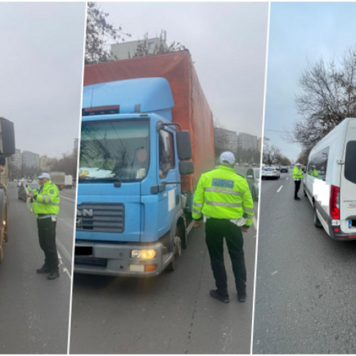 Poliția locală din Timișoara sancționează șoferii de vehicule de mare tonaj