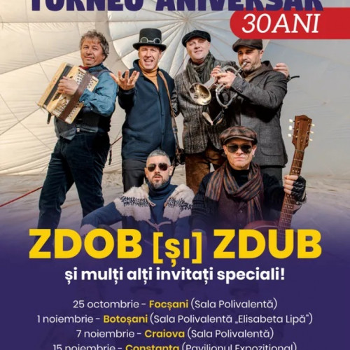 Concert aniversar "Zdob și Zdub" la Galați, marcând 30 de ani de carieră