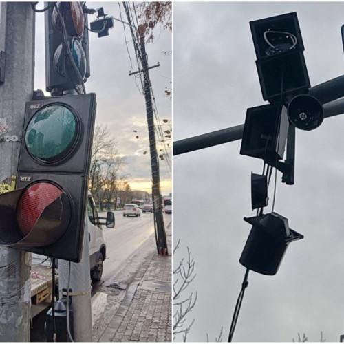 Suspendată temporar funcționarea semaforului de pe strada Negru Vodă din Pitești