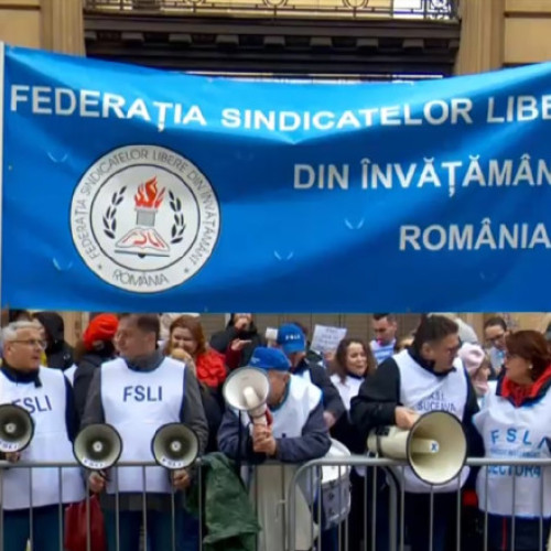 Profesorii protestează față de posibile reduceri salariale în învățământ