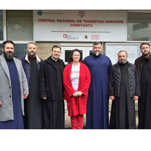 Preoții din Arhiepiscopia Tomisului sprijină donarea de sânge de sărbătoarea Maicii Domnului