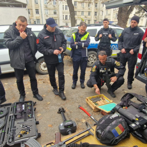 Jandarmii din Galați și carabinierii moldoveni colaborează pentru gestionarea adunărilor publice mari