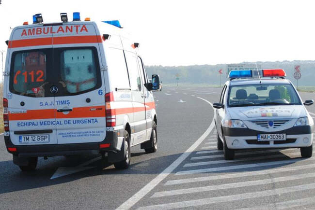 Bărbat rănit în urma unui accident pe autostrada A1, între Arad și Timișoara