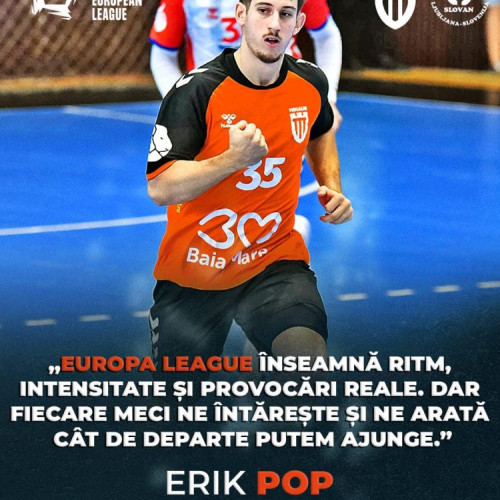 Erik Pop despre provocările și atmosfera EHF European League pentru Minaur Baia Mare