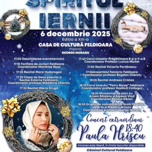 Spiritul Iernii aduce sărbătorile de iarnă la Feldioara cu ediția a XIII-a