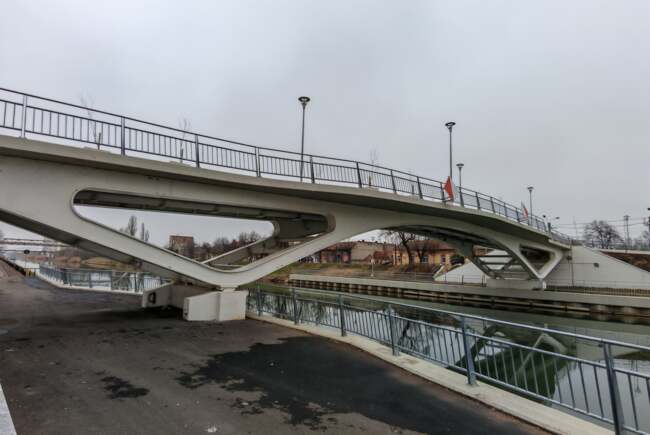 Primăria Timișoara amână recepția Pasarelei Gelu din cauza neconformităților