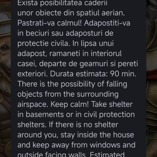 Alertă Ro-Alert în Galați din cauza atacurilor rusești asupra portului Reni