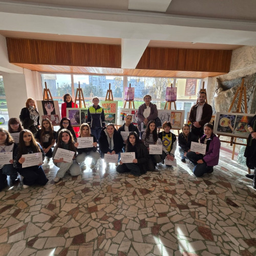Expoziție și concurs împotriva violenței domestice la colegiul din Constanța