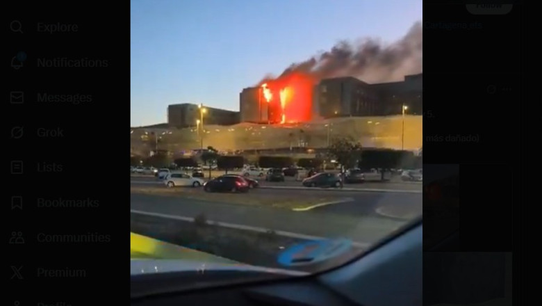 Incendiu la spitalul Santa Lucía din Cartagena, pacienții evacuați fără victime