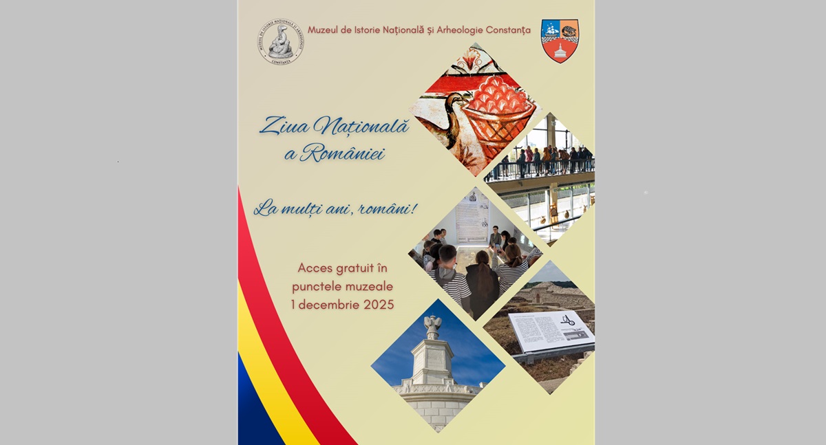 Acces gratuit la muzeele de istorie și arheologie din Constanța de 1 Decembrie