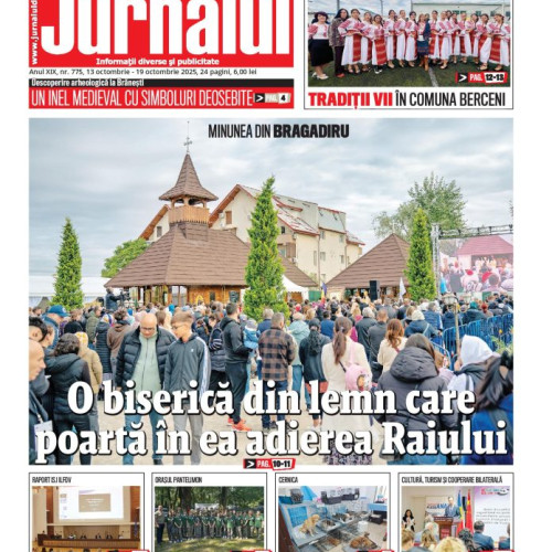 A apărut ediția print nr. 775 a Jurnalului de Ilfov