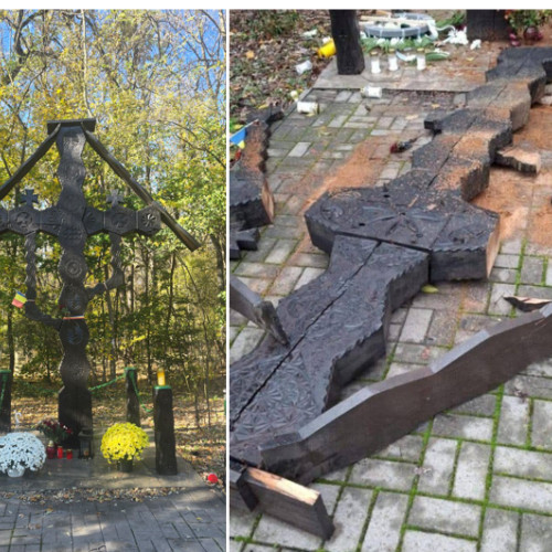 Vandalizarea troiței din Tâncăbești ridică semne de întrebare și provoacă apeluri la responsabilitate