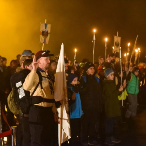 Angajament solemn al cercetașilor la Schitul „Schimbarea la Față” din Baia Mare