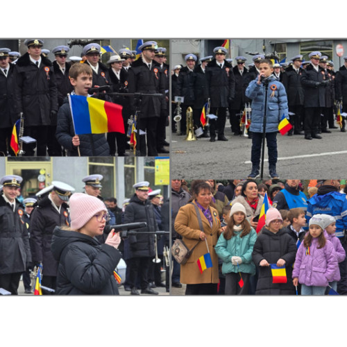 Elevii din Constanța au recitat poezii dedicate României cu aplauze entuziaste