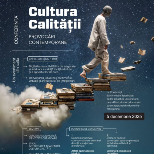 Universitatea „George Enescu” organizează conferința Cultura calității în educație