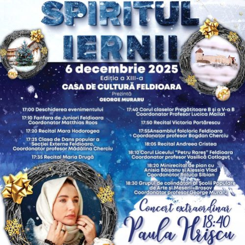 Feldioara deschide sărbătorile de iarnă cu un eveniment cultural special