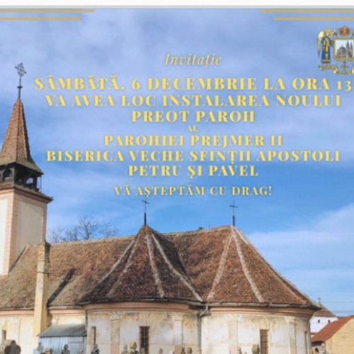 Instalarea unui nou preot paroh la Parohia Prejmer II