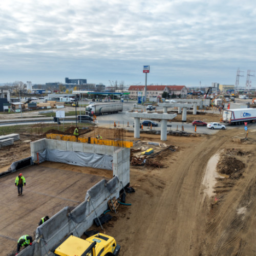 Progres rapid la pasajul suprateran de pe Centura Oradea către Centura Oșorhei