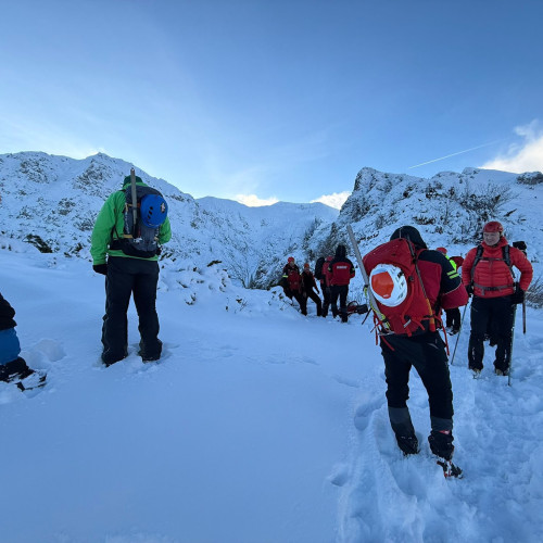 Salvatorii continuă căutările în Munții Bucegi pentru persoana dispărută din noiembrie