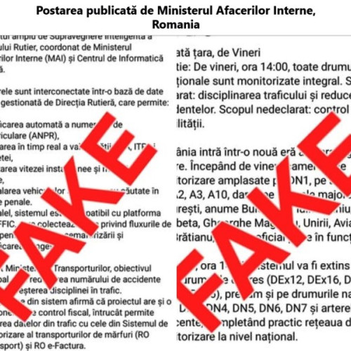 MAI respinge zvonurile despre controlul total al mobilității în traficul rutier