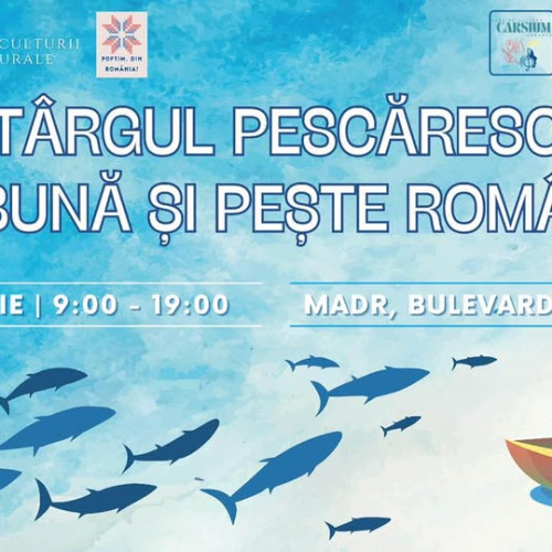 Târg pescăresc cu produse autohtone și tradiții românești în curtea MADR