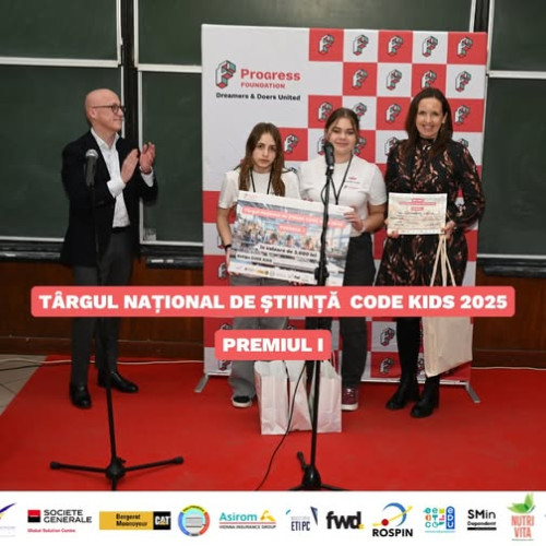 Echipă din Sarichioi a câștigat premiul I la Târgul Național de Știință CODE Kids 2025