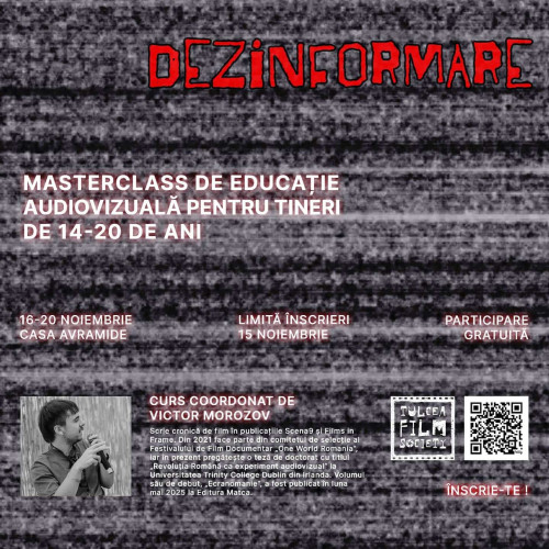 Masterclass gratuit despre dezinformare pentru liceenii din Tulcea