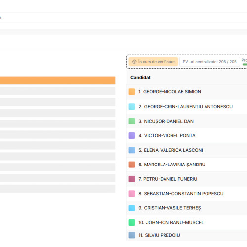 George Simion câștigă primul tur la Tulcea, Nicușor Dan pe locul trei