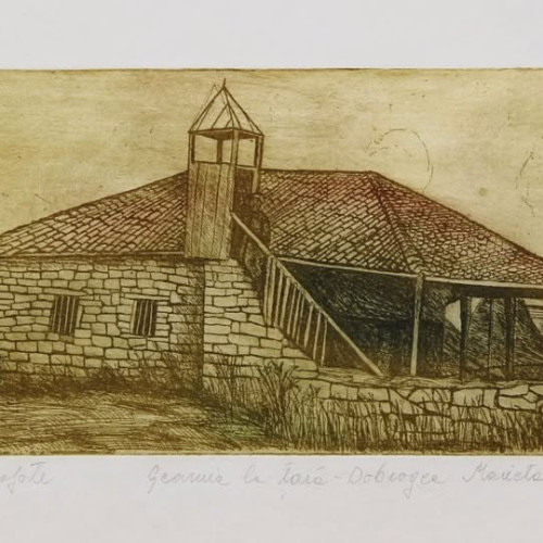 Lucrarea „Geamie la țară. Dobrogea” expusă la muzeul din Tulcea în noiembrie