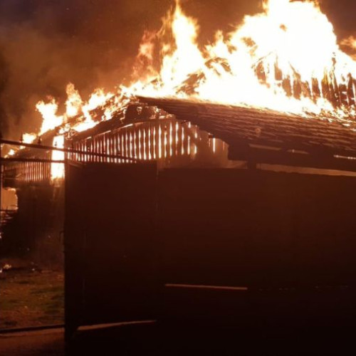 Incendiu puternic într-o gospodărie din Filipești, fără victime